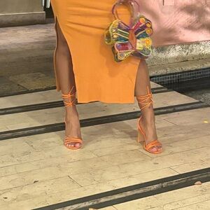 Beautiful strappy sandal heel